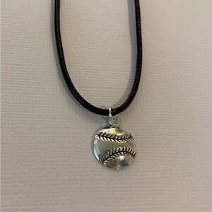 Baseball Cord Necklace